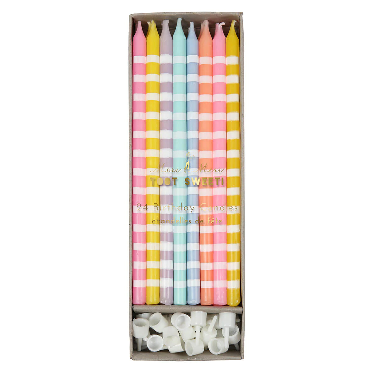 Meri Meri | Pastel Stripe Candles
